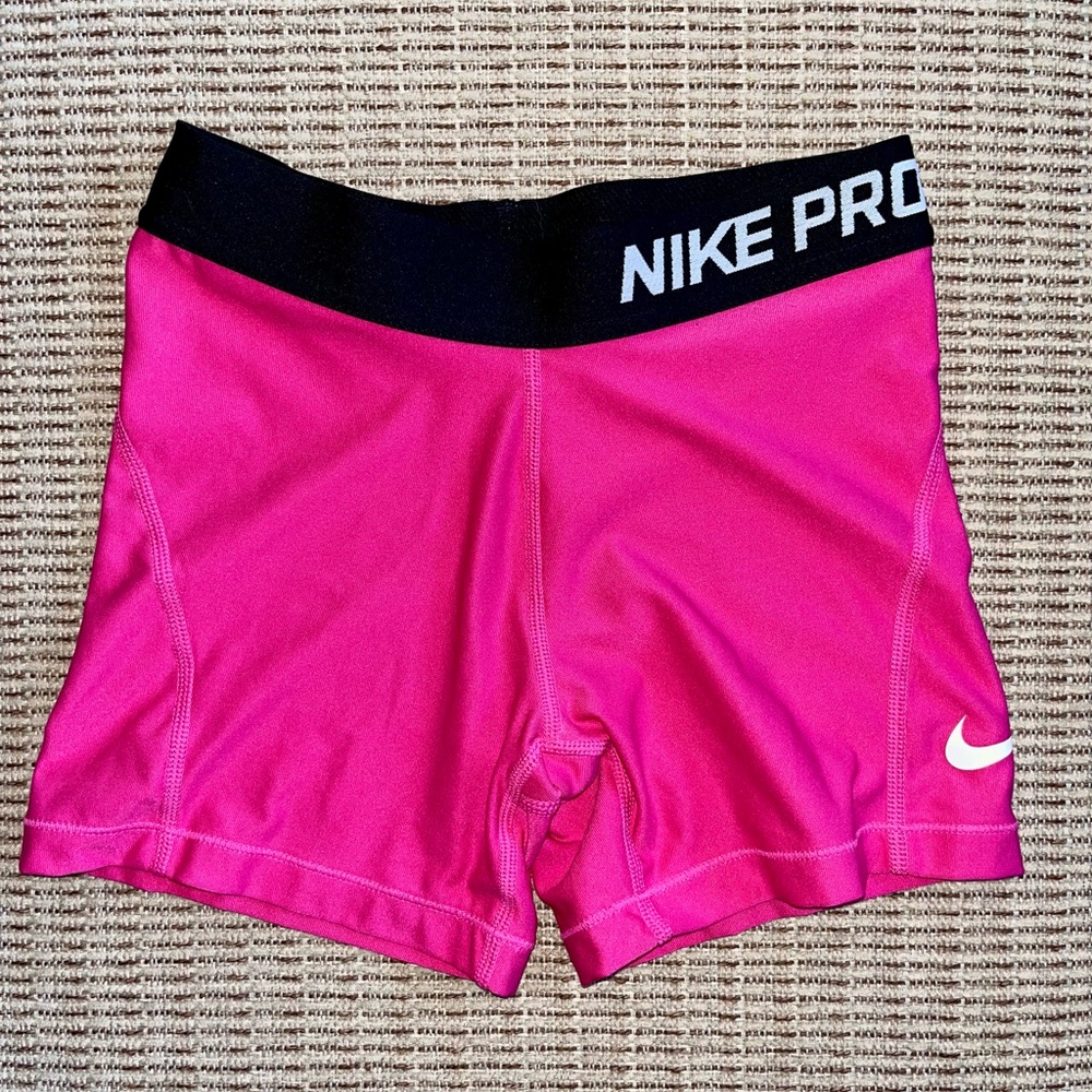 Nike Women's Pink Pro Shorts